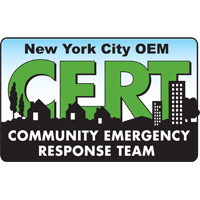 CERT is a program run by NYC OEM which trains volunteers in each community to assist first responders dealing with local emergencies.