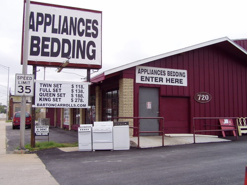Appliance and Bedding Store. We carry new, new scratch and dent and used appliances. Great deals! Check us out! 720 E Cass St, Joliet, IL 60432 (# 815-726-1910)