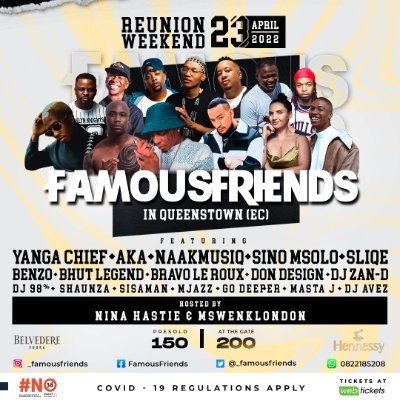 FAMOUS FRIENDS; A SELECT MUSICAL EXPERIENCE FOR THE LOVERS OF HIP HOP & THE CULTURE

https://t.co/2781fdL7vS