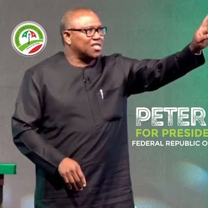 standing with Peter Obi