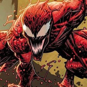 whatcarnagedoes's profile picture. it's 2022, the carnage symbiote is out on her own and she's on a journey of self discovery. we document that here. 

sometimes with her spouse @cultofcarnage