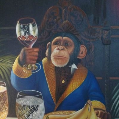 A suave, sophisticated simian snacking on supple soncoya.