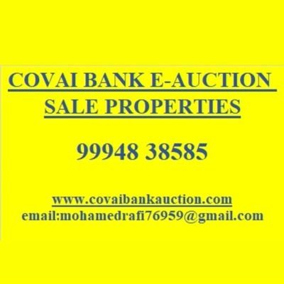 Access to buy bank properties all over Tamil Nadu on auction basis without any legal issues