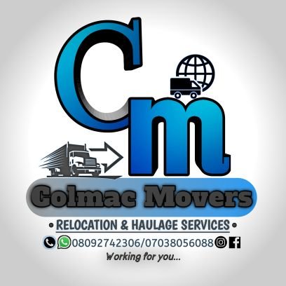 ColmacMovers's profile picture. Professional home and industrial movers, vehicle haulage service with over eight years experience. 07038056088 , 08092742306 
https://t.co/FmyOuEffEX
