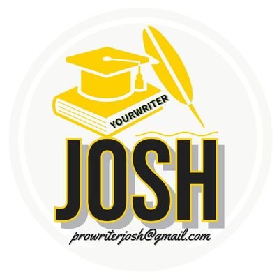 Writing #ESSAYS!!!📚📝 #Researchpaper   #assignment #LGBTQ+🌈
🇺🇲DMs open 24/7🇬🇧 I also do online classes 💻💯 
Email: prowriterjosh@gmail.com

@Josh__Writes