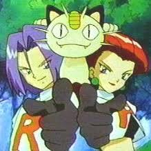 Robamos Pokémon, y los apostamos en el casino después. Somos malvados. Vendemos PokéDrogas a los entrenadores. Aficionados al parkineo. Somos la P*** mafia.