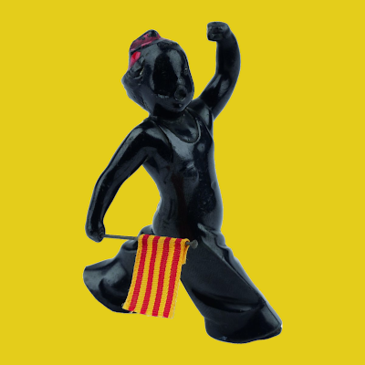 Icona antifeixista editada per la Generalitat de Catalunya el 1937, obra de l'escultor Miquel Paredes. Reeditada 2022