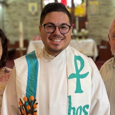 He,Him,
Priest in The Episcopal Church. Gay. LGBTQ. Hispanic. Latino. Orthodox and Inclusive. Political centrist but radical for social justice.