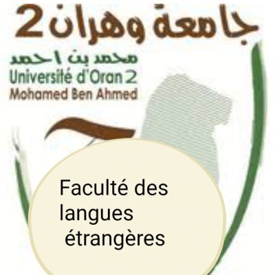 Compte officiel de la faculté des langues étrangères de l'Université d'Oran 2 Mohamed Ben Ahmed - Algérie.