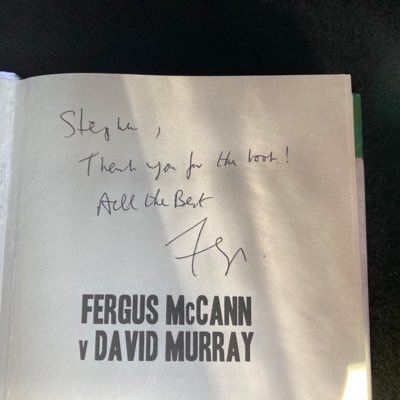 Novelist and football writer. Author of ‘Fergus McCann Versus David Murray’ and ‘Tangled up in Blue’. DMs open, get in touch for a signed copy.