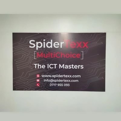 SpiderTexxMulti's profile picture. Call/WhatsApp (+254) 717 955 093

Website Design
New & Ex-UK Laptops & Desktops (Wholesale & Retail)
Branding & Computer Repairs
Networking & CCTV installation.