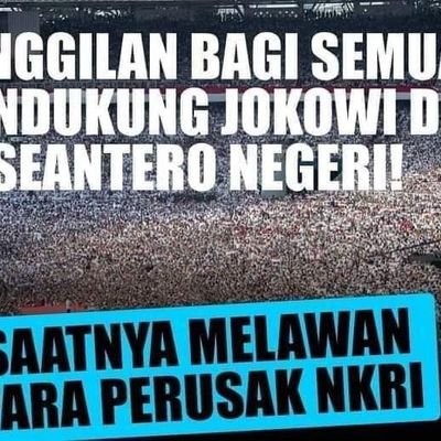 Pecinta NKRI nasionalis religius. FOLLOW BACK 100%