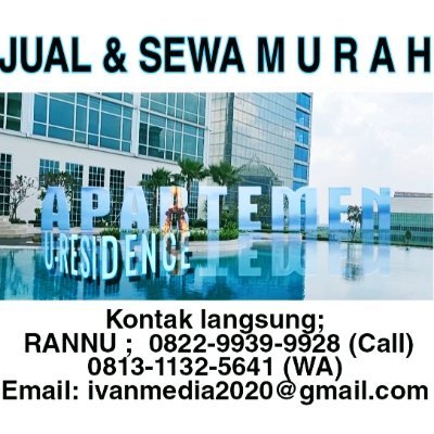 Kontak langsung;
 RANNU ;  0822-9939-9928 (Call)
0813-1132-5641 (WA)
Email: ivanmedia2020@gmail.com