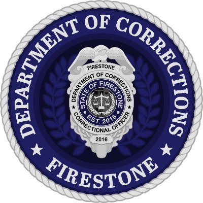 Official Firestone Department of Corrections twitter. Not monitored 24/7. Managed by Public Relations.
Not associated with any real-life entity!