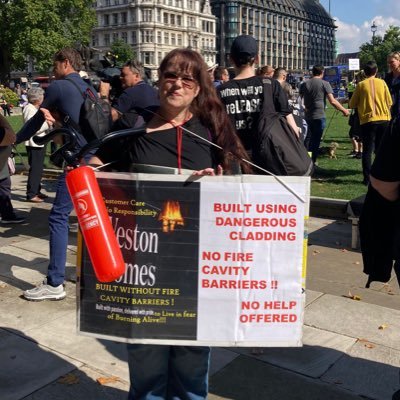 Leaseholder fighting for justice and protection. Weston Homes flats missing fire barriers, flammable Cladding, Insulation & Balconies.