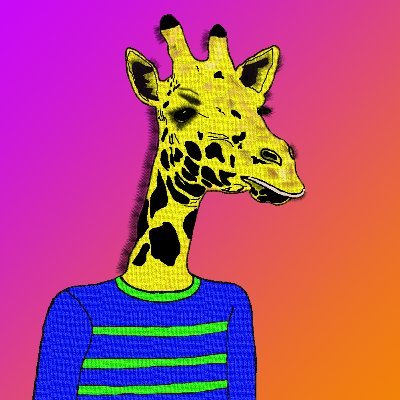 Giraffe shows confidence and self-esteem.
Every day a giraffe enters the NFT blockchain. None of them are the same and each has its own characteristics.