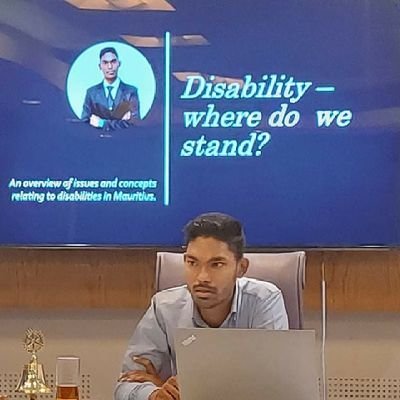 Soovan Sharma Dookhoo - Disability Rights Advocate