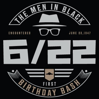 Celebrating the 75th anniversary of the world’s first encounter with the iconic “men in black” precisely at 6:22 p.m., June 22, 2022, in Des Moines, WA.