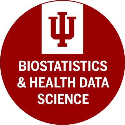 Official Twitter for the Department of Biostatistics and Health Data Science in IU School of Medicine (@IUMedSchool) and School of Public Health (@FSPH_IUPUI).