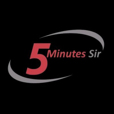 This is 5 Minutes Sir official twitter account.