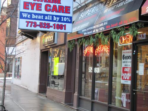 Superior Eye Care
2906 N. Broadway Street
Chicago, IL 60657 
(773) 525-1601 ‎ 
http://t.co/BjqQQYHDB9