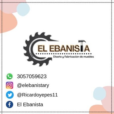 Hola ¡gracias por interesarte en el Ebanista! si quieres contactarme lo puedes hacer a este número : +57 3057059623, mi nombre es Ricardo Yepes Benítez