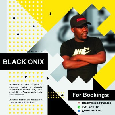 IamBlackOnix's profile picture. Music producer since 2014 - DJ since 2009 - Events - IG & Fb @IamBlackOnix - WhatsApp +26663533131 to book me or buy my music

💫💫💯💯