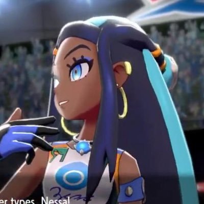 The raging wave, Hulbury Stadium’s master of Water-types, Gym Leader Nessa! (not affiliated with nintendo, Game Freak, or the Pokémon Company)