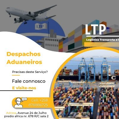 logistica_ltp's profile picture. LTP-LOGÍSTICA, TRANSPORTE E PROCUREMENT, Lda, presta serviços aduaneiros nas modalidades Marítimas, Aéreas e Rodoviárias,