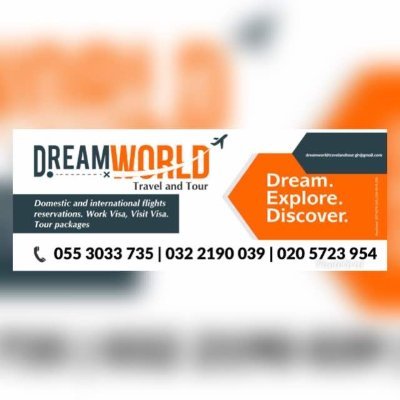 Dream World Travel and Tour helps secure jobs and accomodation for It's clients international.
No.s 0553033735/0322190039/0205723954
Very Genuine and  Secure.