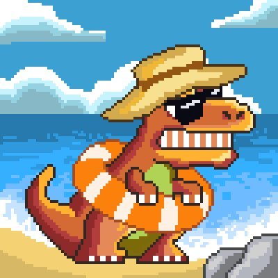 TravelRexClub's profile picture. 3333 t-rexs on the #Ethereum blockchain, or a pack of terror. The best travel rewards NFT club.