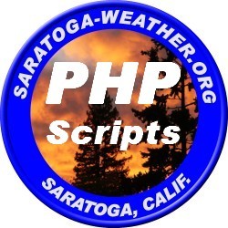 Weather Website PHP scripts - update announcements