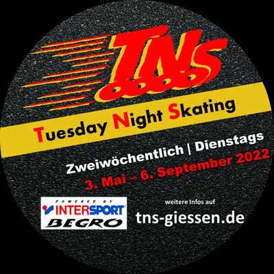 Tuesday Night Skating Gießen. 
🛼 Skate mit uns jeden 2. dienstags von Mai bis September 2022 ❕
#TNSgiessen #TuesdayNightSkating #Giessen #InterSportBEGRO