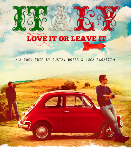 Italyloveitorle's profile picture. Siamo Gustav e Luca. Dopo Improvvisamente l'inverno scorso e Italy: Love it or Leave it( http://t.co/l1bJGJRahG ) il nostro nuovo film WHAT IS LEFT
