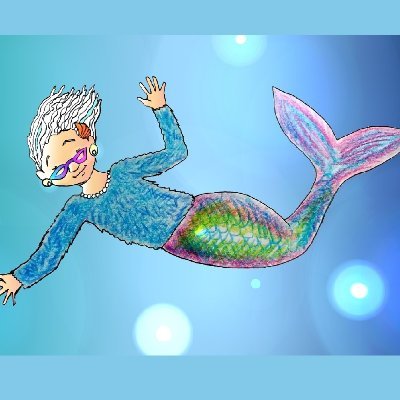 Hello from the wonderful Granny Pearl!
Grandmother, storyteller, mermaid. Star of her own web series for young children and lover of the coast.