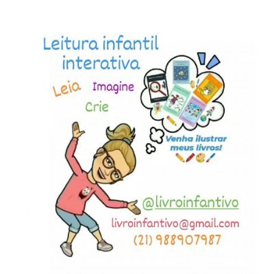 Livros Infantis Interativos, leia, imagine e venha ilustrar meus livros! 
Educador, adote os livros em sua escola!
⠀⠀⠀⠀