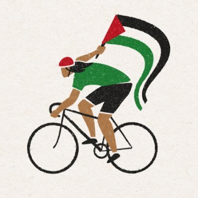 We cycle to support Palestine & oppose Israeli genocide & apartheid. We fundraise for children in Gaza & Palestinian cyclists. #SaveGaza #CeasefireNOW 🇵🇸 🍉