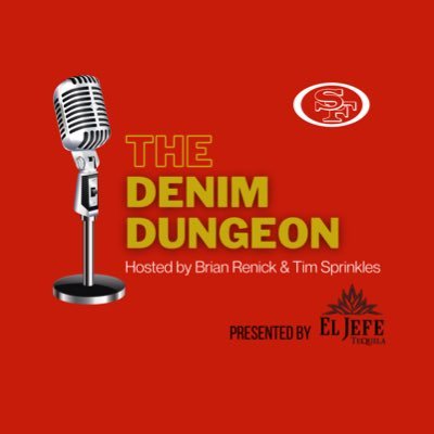 DenimDungeon's profile picture. The Denim Dungeon is a 49ers podcast hosted by @brenick77 and @timsprinkles , writers at 49erswebzone, and lifelong fans.