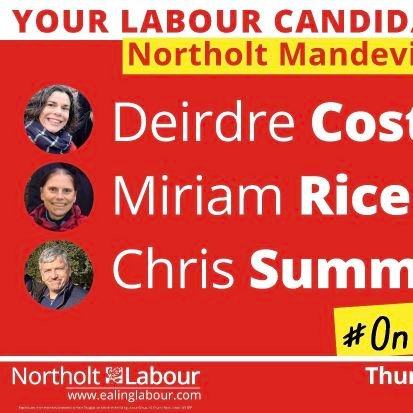 Your Labour and Co-operative councillors for Northolt Mandeville, Deirdre Costigan, Chris Summers and Miriam Rice.