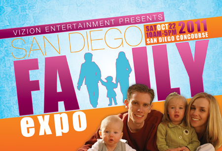 The San Diego Family Expo is a free event that showcases products, activities, events, & services that promote family & ways families can interact together.