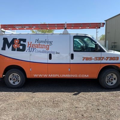 MHK area plumbing, heating, & air company with the BIGGEST, ORANGEST VANS