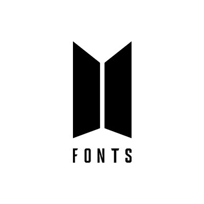 BANGTAN, hello, this is BTS FONTS twitter account for share the fonts used officially by @BTS_twt! 💖