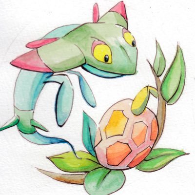 ひっそり、ゆるりとポケモン描いてます！水彩画です！こっそりインスタ始めました