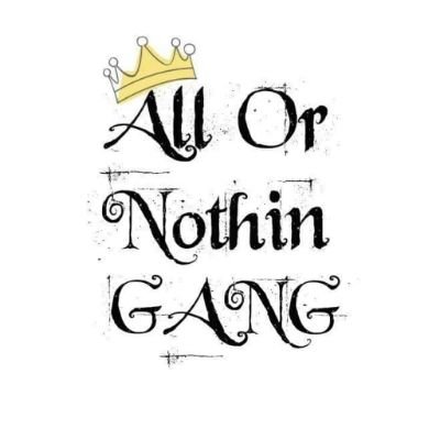 ALL OR NOTHIN GANG IS A CLOTHING LINE THAT'S TRYING TO MAKE A DIFFERENCE BY CHANGING THE NARRATIVE FROM A NEGATIVE INTO A POSITIVE ONE SHIRT OR HOODIE AT A TIME