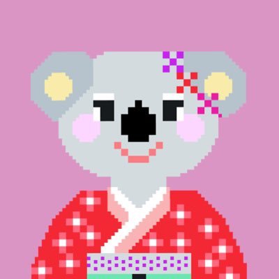 “kimono koala” loves to wear traditional kimono and travel the world ! Her mission is to spread happiness to everyone.|| 1/1 handmade || polygon blockchain