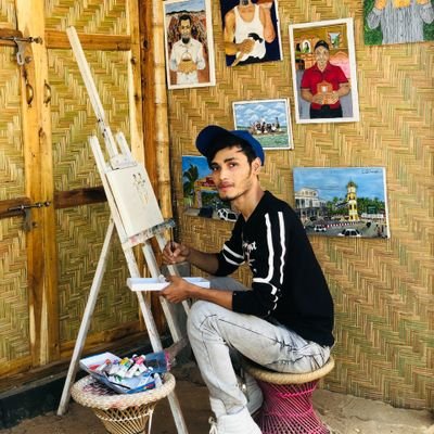 Painter_Enayet's profile picture. Visual artist, Expressionist, Culture practitioner, Founder/Curator & Senior art Instructor of Rohingya Art Club