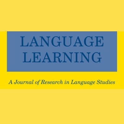 A scientific journal dedicated to the understanding of language learning | ©Language Learning Research Club (University of Michigan) | Tweets by Mary Bary