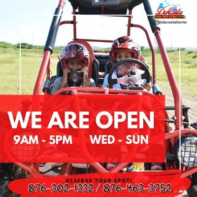 🐑🎯THE ULTIMATE FAMILY FARM🎯🦜
💥Paintball 🏍Dirt Bike 💦WaterPark 🌭Food 🎠Playground
🌎Hill Run, St.Catherine
📞+Tel# 876-463-3752 / 876-302-1332