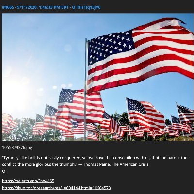 Trumpjusticenow's profile picture. Proud Patriot!
Loving Husband, Father, Son and Brother.
#WWG1WGA