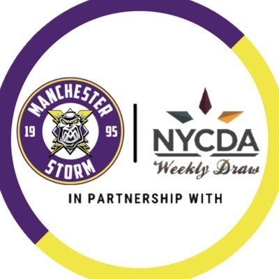 Official @Mcr_Storm & NYCDA partnership - raising funds for the club & community. Part of the @NYCDAWeeklyDraw. Follow for winners & updates! #WeAreStorm ⛈